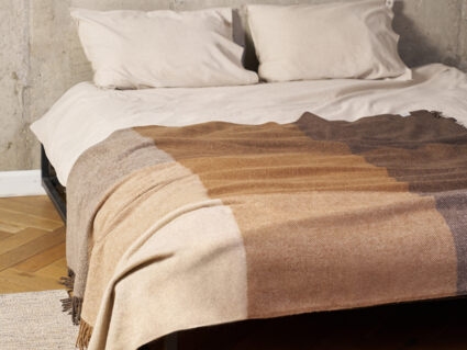 Плед Luxberry WOOLEN бежево-коричневый 505