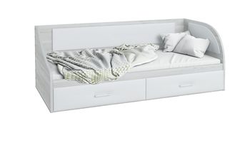 Кровать для девочек Sontelle Кэлми Ренли с ящиком Винтер + Белый